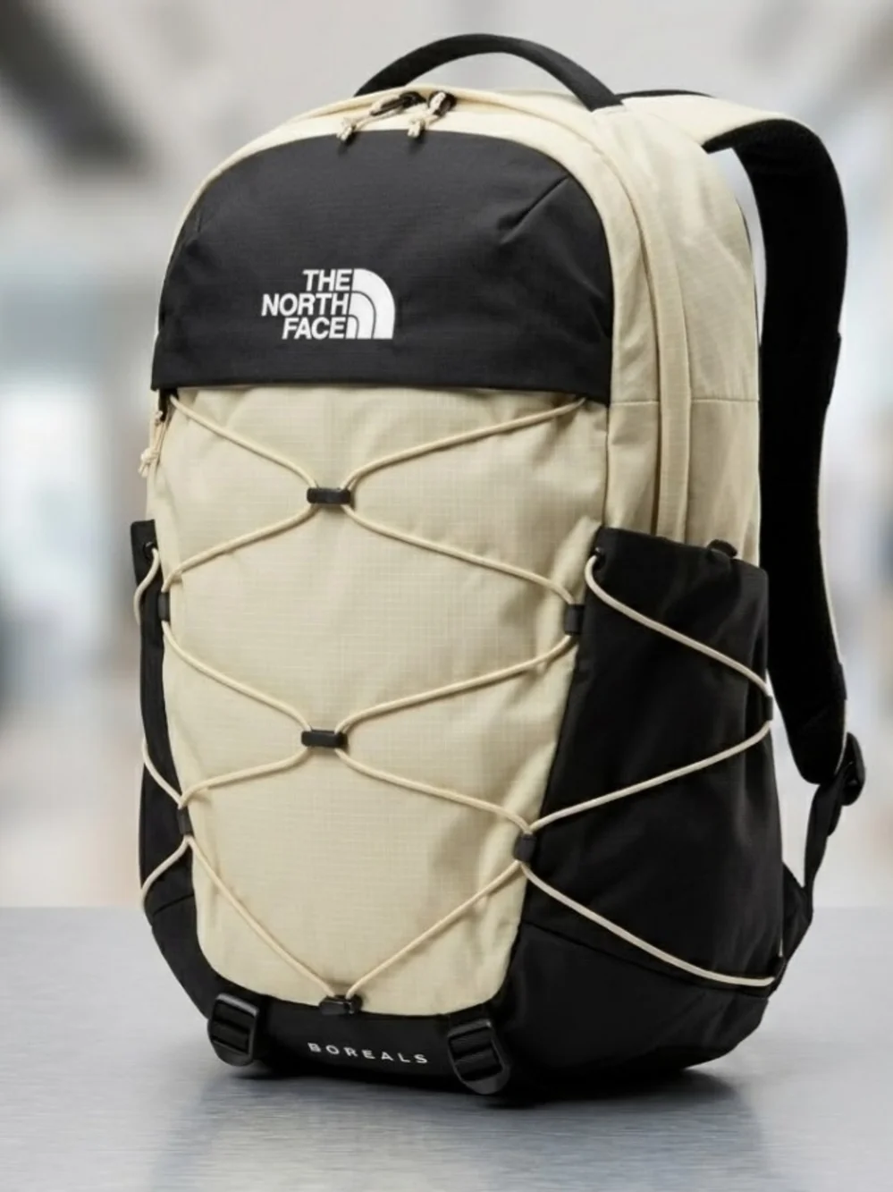 NEW! The North Face Backpack - Cream & Black